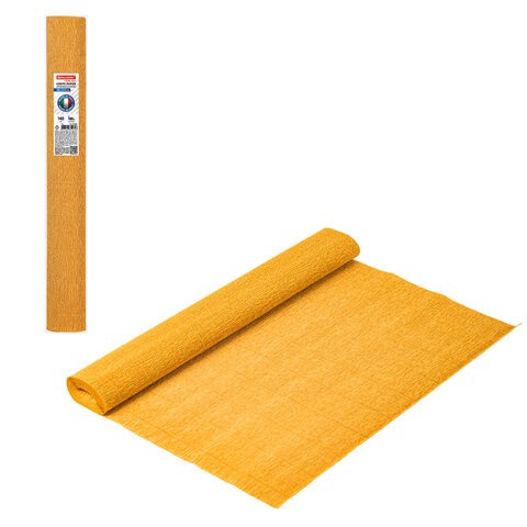 Бумага гофр. Brauberg Fiore 140 г/м2 светло-оранжевая (976) 50х250 см 112565 цена за 5 шт , 